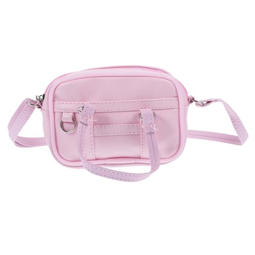 HAWILLOSCH Mini-puppentasche Mini Handtasche Für Puppen Dekorative Miniatur Umhängetasche Für DIY Puppen Zubehör Pink Puppenhandtasche Für Kreative Spielideen Mini-puppentasche von HAWILLOSCH