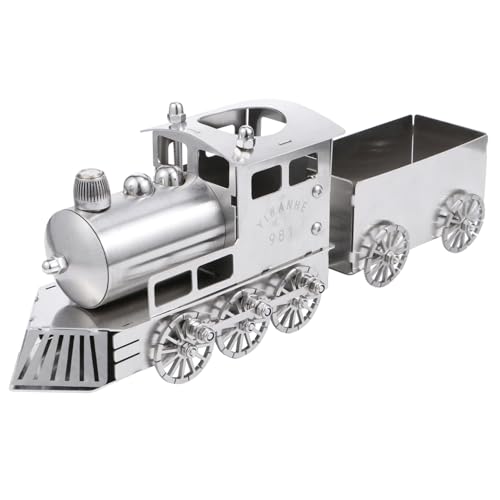 HAWILLOSCH Retro Dampflok Modell aus Edelstahl Detailreiche Zugdekoration für Kinderzimmer und Büro Langlebiges Steam Locomotive Ornament mit Hochwertiger Verarbeitung Kreatives für HAWILLOSCH Retro Dampflok Modell aus Edelstahl Detailreiche Zugdekoration für Kinderzimmer und Büro Langlebiges Steam Locomotive Ornament mit Hochwertiger Verarbeitung Kreatives für von HAWILLOSCH