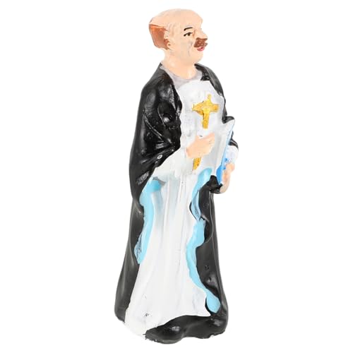 HAWILLOSCH Sandtisch, Mini-Priester-skulptur, Heim-Desktop-Dekoration, Priester-Statue, Sandtisch-Dekoration, Priester-Statue, Priester-Figur, Heim-büro-Statue-Dekoration von HAWILLOSCH