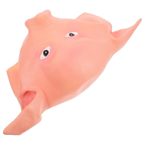 HAWILLOSCH Schweinemaske Tierkopf Gruseliges Tier Halloween- -maske Halloween Für Erwachsene Tierkostüm Gruseliges Cosplay-kostüm Venezianische Maske Karnevalsmasken Emulsion von HAWILLOSCH