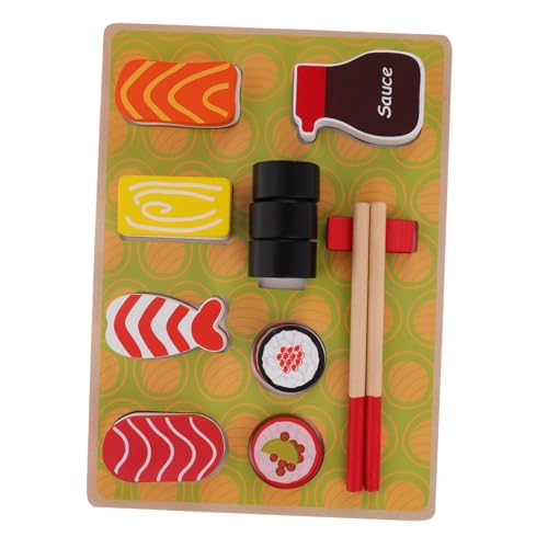 HAWILLOSCH Set Mit Sushi Spielzeug Rollenspiel Küchenspielzeug Essen Lernspielzeug Rollenspiel Sushi Für Kinder Angelspielzeug Für Kinder Pizzaspielzeug Kinderküchenzubehör von HAWILLOSCH