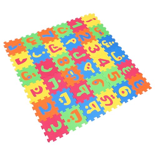 HAWILLOSCH Spielmatte Für Kleinkinder Aus Eva Schaumstoff Puzzlematte Mit Arabischen Buchstaben Alphabet Spielmatte 1 Set Bodenkissen Für Babys rutschfest Und Weich Ideal Für Spiele Und von HAWILLOSCH