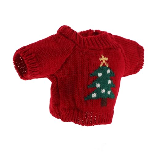 HAWILLOSCH Spielzeugbär-Pullover Stofftier-Outfit Puppenkostüm für Kinder Puppenkleidung Teddybärkleidung Spielzeug Verschleißfeste Bärenpuppenversorgung Puppenzubehör für Mädchen Garn von HAWILLOSCH