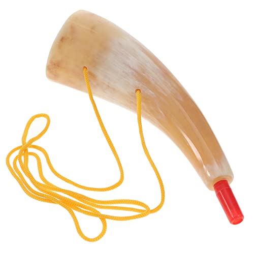 HAWILLOSCH Stierhorn Der Wikinger Kelch Aus Wikingerhorn Musikalischer Knaller Spielzeug Blasrohr Wikinger Horn Blower-horn Jubelhorn Prop Wikinger Bierhorn Trinkhorn Outdoor-spielset Hörner von HAWILLOSCH