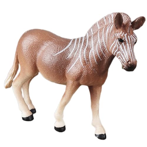 HAWILLOSCH Tiermodell Realistische Tierfigur Künstliche Tierverzierung Simulation Einer Zebrafigur Kleine Tierstatue Modell Einer Tierfigur Tierdekoration Simuliertes Zebramodell Plastik von HAWILLOSCH