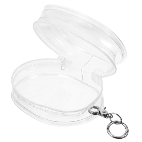 HAWILLOSCH Transparente Babytasche Puppen- durchsichtige Puppentragetasche Minifigur Tasche für Puppe hängende Tasche Puppenhalter Outdoor-Puppentragetasche Metall Weiß von HAWILLOSCH