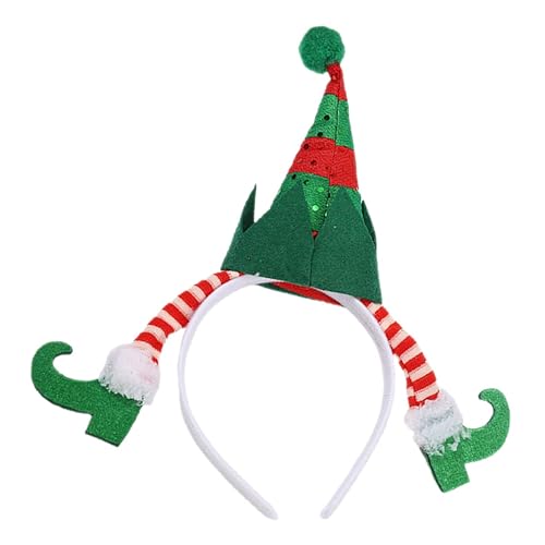 HAWILLOSCH Weihnachts-Haarschmuck weihnachts kopfschmuck weihnachtskopfschmuck weihnachten kopfschmuck weihnachtsdeko Weihnachtsfeier Stirnband süße Weihnachtsstirnbänder Partyzubehör Plastik von HAWILLOSCH