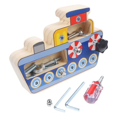 HAWILLOSCH Werkzeug Holz Schraubendreher Board Montessori Feinmotorik und Problemlösung Nachhaltiges Lernspielzeug aus Sicherem Material für Jungen und Mädchen HAWILLOSCH Werkzeug Holz Schraubendreher Board Montessori Feinmotorik und Problemlösung Nachhaltiges Lernspielzeug aus Sicherem Material für Jungen und Mädchen von HAWILLOSCH