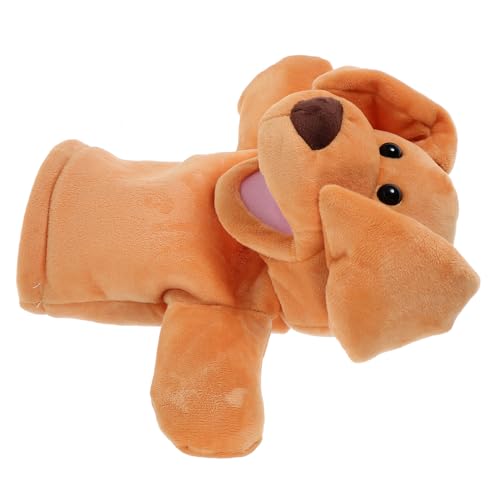 HAWILLOSCH Tier Handpuppen Für Kinder Üsch Hund Handpuppe Interaktive Geschichtenerzähler Handspielzeug Für Weiches Tierpuppenspielzeug Für Rollenspiele Und Kreative Aufführungen Quietschies Hund von HAWILLOSCH