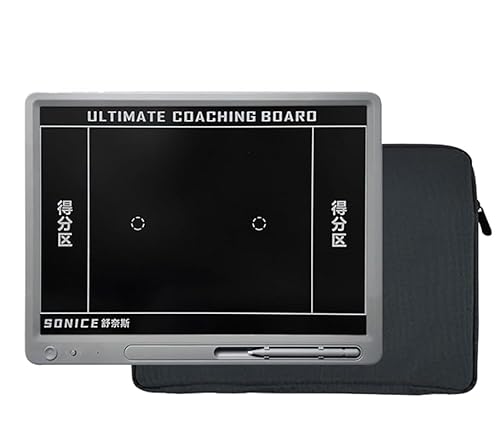 Fußball-Taktik-Tafel, 15 Zoll elektronisches Flying Disc Coaching Board Zeichenblöcke, Flying Disc Ultraleichtes tragbares löschbares magnetisches LCD Tactical Tablet(NO Magnetic Pieces) von HBALDTEDC