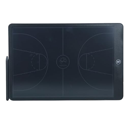 Fußball-Taktik-Tafel, 15 Zoll elektronische Basketball Fußball tragbare Fußball Taktik Strategie Tafel Notebook Zwischenablage mit Stift(Basketball) von HBALDTEDC