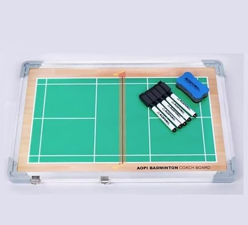 Fußball-Taktik-Tafel, Badminton-Taktiktafel, Badminton-Magnettafel, tragbares professionelles Badminton-Whiteboard mit Markierstift und Radiergummi von HBALDTEDC