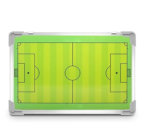 Fußball-Taktik-Tafel, Doppelseitige Magnettafel, mit trocken abwischbarem Stift, Markierungsstift, Magneten und Tragetasche, Fußball-Taktiktafel-Strategie-Klemmbrett-Set(Football) von HBALDTEDC