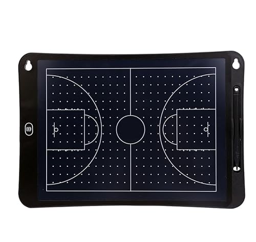 HBALDTEDC Fußball-Taktik-Tafel, Elektronisches Übungsboard for Basketball-/Fußballtraining, Trainingsassistentenausrüstung, taktisches Zeichentablett, Geschenke, 15 Zoll(Basketball) von HBALDTEDC