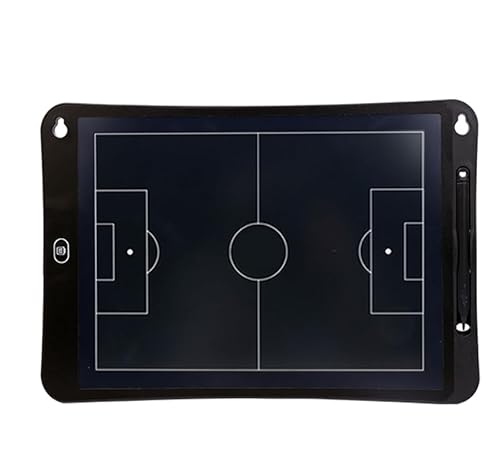 HBALDTEDC Fußball-Taktik-Tafel, Elektronisches Übungsboard for Basketball-/Fußballtraining, Trainingsassistentenausrüstung, taktisches Zeichentablett, Geschenke, 15 Zoll(Football) von HBALDTEDC