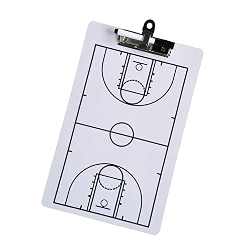 Fußball-Taktik-Tafel, Klemmbrett for Basketballtrainer, Basketball-Coaching-Board, Schiedsrichter-Ausrüstungsstrategie, tragbares doppelseitiges Basketball-Klemmbrett von HBALDTEDC