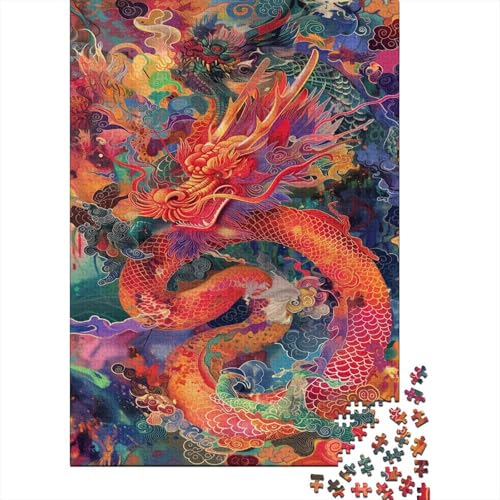 Drache Puzzle 1000 Teile Erwachsene, Puzzlespiel Jigsaw Puzzles Erwachsenen Puzzlespiel Puzzel 1000pcs (75x50cm) von HBAOEEURT