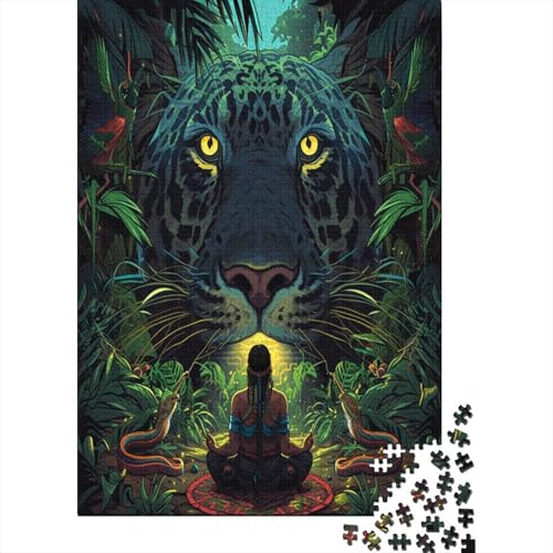 Dschungel-Tiere Puzzles1000 Teile, Puzzle Für Erwachsene, Geschicklichkeitsspiel Für Die Ganze Familie, Klassische Puzzle,Geburtstagsgeschenk Erwachsenen Puzzlespiel Puzzel 1000pcs (75x50cm) von HBAOEEURT