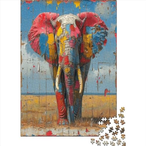 Elefant Puzzle 1000 Teile Erwachsener Kniffel Spaß Für Die Ganze Familie - Abwechslungsreiche 1000 Puzzleteilige Motive Puzzlespiel Erwachsene, Puzzel 1000pcs (75x50cm) von HBAOEEURT