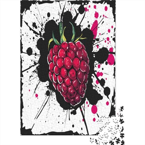 Erdbeeren Puzzle 300 Teile Puzzles Für Erwachsene Lernspiel Herausforderungsspielzeug 300-teilige Puzzlespiel Für Erwachsene Kinder Puzzel 300pcs (40x28cm) von HBAOEEURT