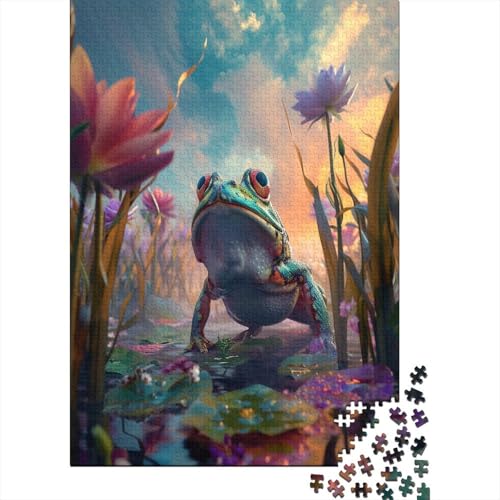 Frosch Puzzle 300 Teile Puzzles Für Erwachsene Klassische Puzzles 300 Teile Erwachsene Puzzlespiel Erwachsene 300 Teile Erwachsenen Puzzlespiel Puzzel 300pcs (40x28cm) von HBAOEEURT