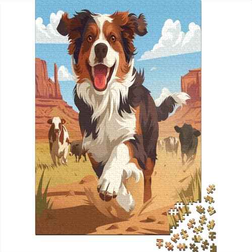 German Shepherd Hund Puzzle 500 Teile Erwachsene, Puzzlespiel Jigsaw Puzzles Erwachsenen Puzzlespiel Puzzel 500pcs (52x38cm) von HBAOEEURT