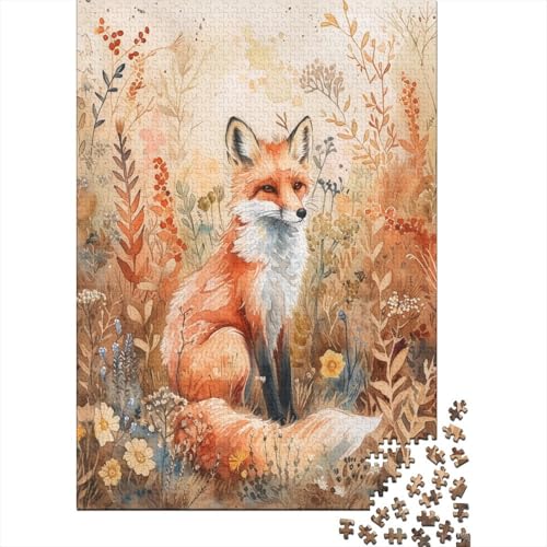 Jungle Fuchs Puzzle 300 Teile Für Erwachsene Und Kinder Ab 14 Jahrenfür Stressabbauer Puzzlespiel Erwachsenen Puzzlespiel Puzzel 300pcs (40x28cm) von HBAOEEURT