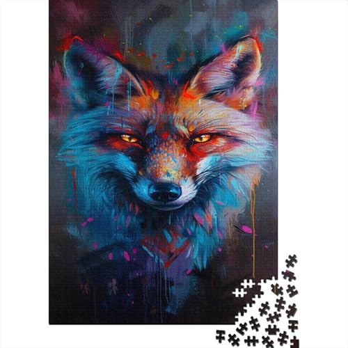 Jungle Fuchs Puzzle 500 Teile Erwachsene, Puzzlespiel Jigsaw Puzzles Erwachsenen Puzzlespiel Puzzel 500pcs (52x38cm) von HBAOEEURT