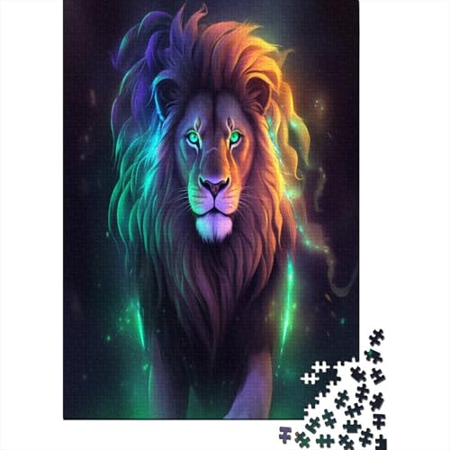 Löwe Puzzle 300 Teile Erwachsener Kniffel Spaß Für Die Ganze Familie - Abwechslungsreiche 300 Puzzleteilige Motive Puzzlespiel Erwachsene, Puzzel 300pcs (40x28cm) von HBAOEEURT