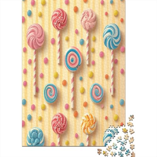 Lollipop Puzzle 1000 Teile,Puzzle Für Erwachsene, Impossible Puzzle, Geschicklichkeitsspiel Für Die Ganze Familie,Puzzle Legespiel- Erwachsenenpuzzle Puzzel 1000pcs (75x50cm) von HBAOEEURT