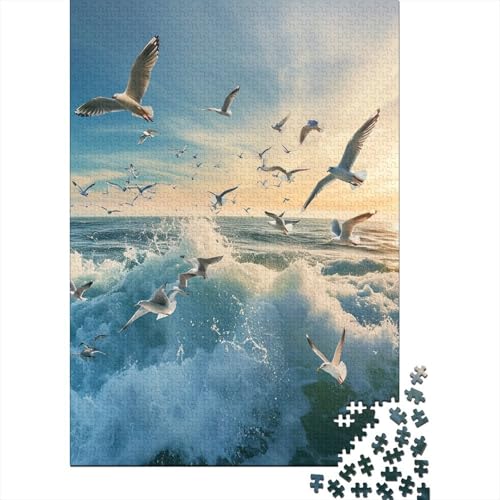 Möwe Puzzles300 Teile, Puzzle Für Erwachsene, Geschicklichkeitsspiel Für Die Ganze Familie, Klassische Puzzle,Geburtstagsgeschenk Erwachsenen Puzzlespiel Puzzel 300pcs (40x28cm) von HBAOEEURT