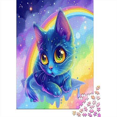 Niedliche Katze Puzzle 1000 Teile Erwachsener Kniffel Spaß Für Die Ganze Familie - Abwechslungsreiche 1000 Puzzleteilige Motive Puzzle Erwachsene, Puzzel 1000pcs (75x50cm) von HBAOEEURT