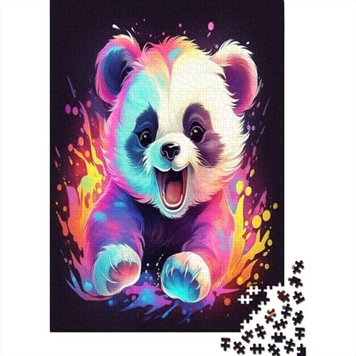 Panda Puzzle 500 Teile Erwachsener Kniffel Spaß Für Die Ganze Familie - Abwechslungsreiche 500 Puzzleteilige Motive Puzzle Erwachsene, Puzzel 500pcs (52x38cm) von HBAOEEURT