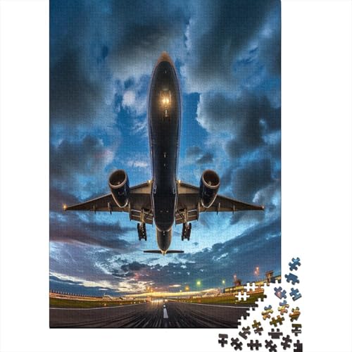 Passagierflugzeug 500 Teile,Impossible Puzzle,Geschicklichkeitsspiel Für Die Ganze Familie, Erwachsenen Puzzlespiel Puzzel 500pcs (52x38cm) von HBAOEEURT