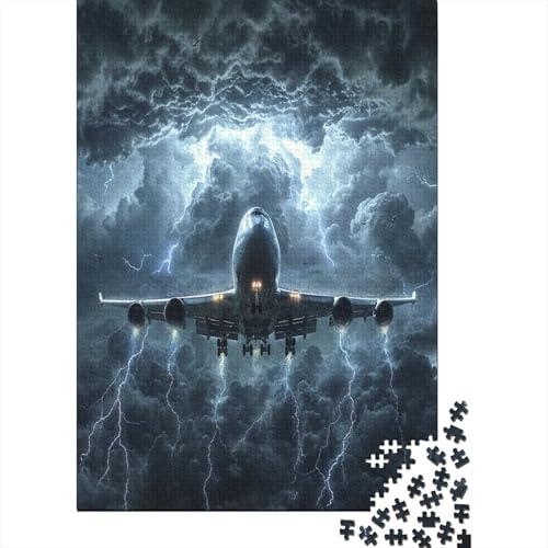 Passagierflugzeug Puzzle 1000 Teile Puzzle Für Erwachsene Und Kinder Ab 14 Jahren Puzzel 1000pcs (75x50cm) von HBAOEEURT