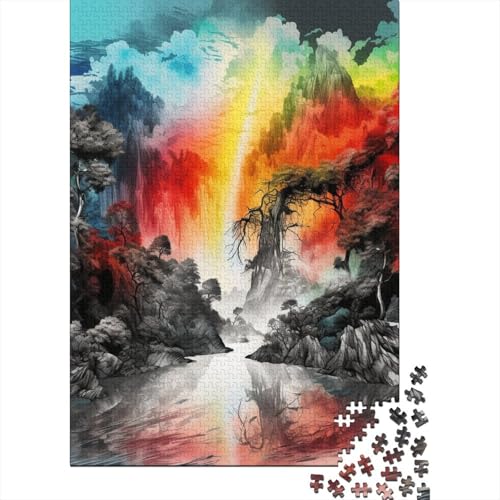 Regenbogenfall 300 Teile Puzzle, Puzzles Für Erwachsene, 300 Teile Puzzlespiel Für Jugendliche & Erwachsene Puzzlespiel Puzzel 300pcs (40x28cm) von HBAOEEURT