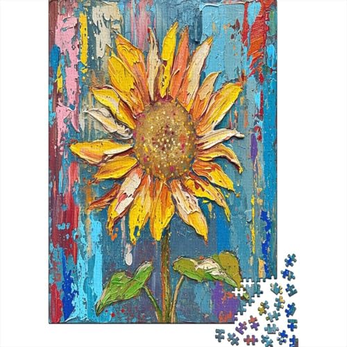 SonneBlume Puzzles1000 Teile, Puzzle Für Erwachsene, Geschicklichkeitsspiel Für Die Ganze Familie, Klassische Puzzle,Geburtstagsgeschenk Erwachsenen Puzzlespiel Puzzel 1000pcs (75x50cm) von HBAOEEURT