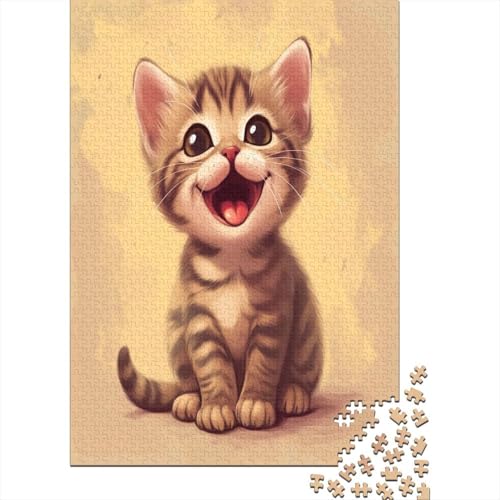 Tabby Puzzle 500 Teile Erwachsener Kniffel Spaß Für Die Ganze Familie - Abwechslungsreiche 500 Puzzleteilige Motive Puzzlespiel Erwachsene, Puzzel 500pcs (52x38cm) von HBAOEEURT