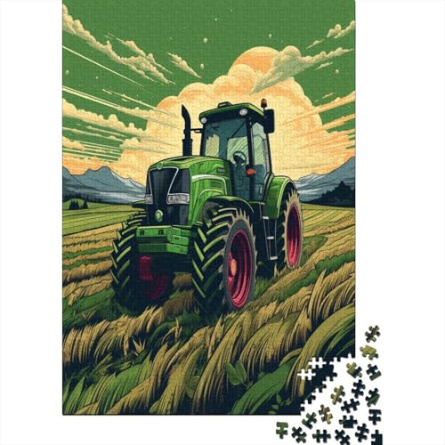 Traktor 500 Teile,Impossible Puzzle,Geschicklichkeitsspiel Für Die Ganze Familie, Erwachsenen Puzzlespiel Puzzel 500pcs (52x38cm) von HBAOEEURT