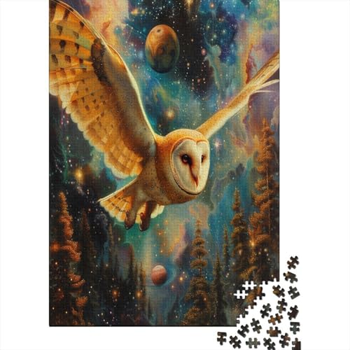 White Eule Puzzle 300 Teile Erwachsener Kniffel Spaß Für Die Ganze Familie - Abwechslungsreiche 300 Puzzleteilige Motive Puzzle Erwachsene, Puzzel 300pcs (40x28cm) von HBAOEEURT