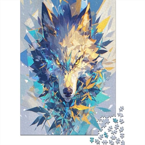 Wolf Puzzle 500 Teile Erwachsener Kniffel Spaß Für Die Ganze Familie - Abwechslungsreiche 500 Puzzleteilige Motive Puzzle Erwachsene, Puzzel 500pcs (52x38cm) von HBAOEEURT