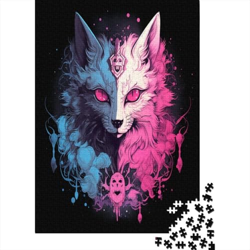 Wolf Puzzle 500 Teile Erwachsener Kniffel Spaß Für Die Ganze Familie - Abwechslungsreiche 500 Puzzleteilige Motive Puzzlespiel Erwachsene, Puzzel 500pcs (52x38cm) von HBAOEEURT