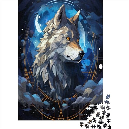 Wolf Puzzlespiel 300 Teile Erwachsene -Puzzle 300 Stück Spiel Puzzles Für Erwachsene Kinder Puzzle Erwachsenen Puzzlespiel Puzzel 300pcs (40x28cm) von HBAOEEURT