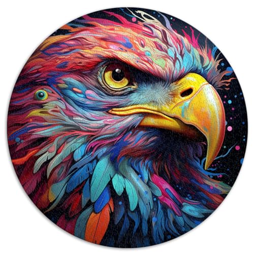 1000-teiliges Puzzle für Erwachsene und Kinder, kreative runde Puzzles von Eagle, für Erwachsene und Kinder ab 12 Jahren, Puzzle aus Pappe, Lernspiel, Herausforderungsspielzeug, Größe: 67,5 x 67,5 cm von HBHGYMA