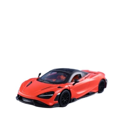 HBJzxlOK Auto aus Zinklegierung Für 765LT Alloy Diecast Metal Model Car 1:24 Größe(Orange red with Box) von HBJzxlOK