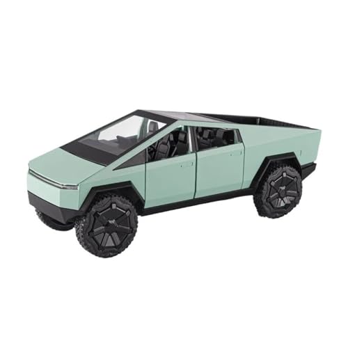 HBJzxlOK Auto aus Zinklegierung Für C&ybertruck P&ickup Alloy Diecast Metal Model Car Pull Back Model Car 1:24 Größe(Green No Box) von HBJzxlOK