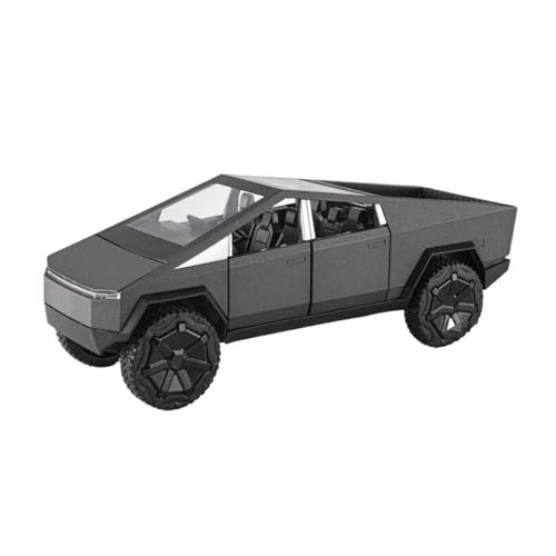 HBJzxlOK Auto aus Zinklegierung Für C&ybertruck P&ickup Alloy Diecast Metal Model Car Pull Back Model Car 1:24 Größe(Grey No Box) von HBJzxlOK