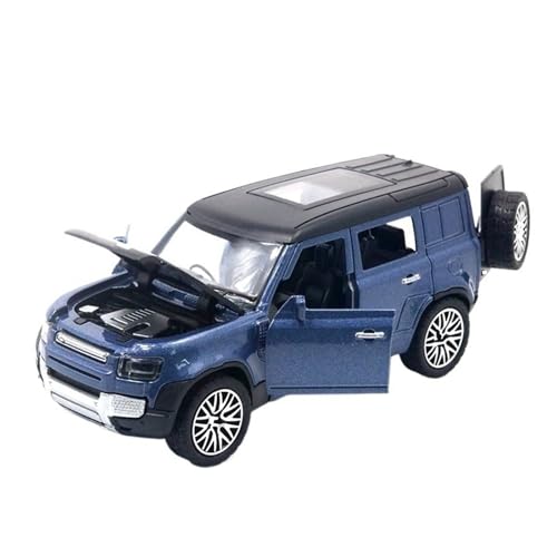 HBJzxlOK Auto aus Zinklegierung Für D&efender SUV Legierung Druckguss Metall Automodell Pull Back Automodell 1:36 Größe(Blue) von HBJzxlOK