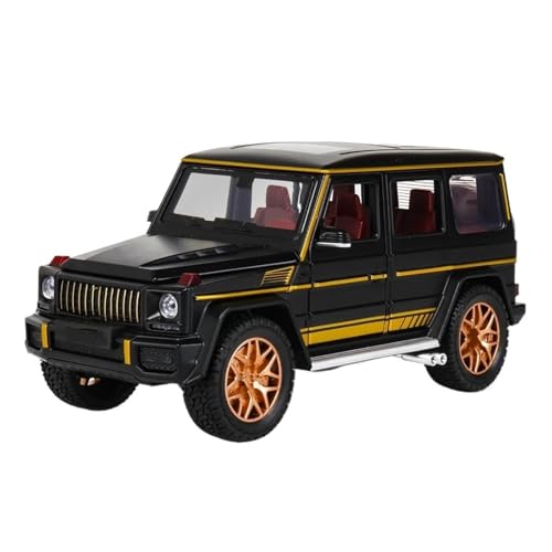 HBJzxlOK Auto aus Zinklegierung Für G63 Alloy Diecast Metal Model Car Pull Back Model Car 1:24 Größe(Black with Box) von HBJzxlOK