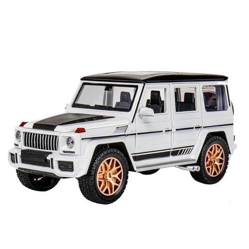 HBJzxlOK Auto aus Zinklegierung Für G63 Alloy Diecast Metal Model Car Pull Back Model Car 1:24 Größe(White with Box) von HBJzxlOK